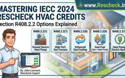 Gas vs. Heat Pump: Comparing IECC 2024 Efficiency Credits (R408.2.2 Options 1-10)