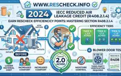 Master the 2024 IECC: Scoring Points with Reduced Air Leakage (R408.2.1.4)