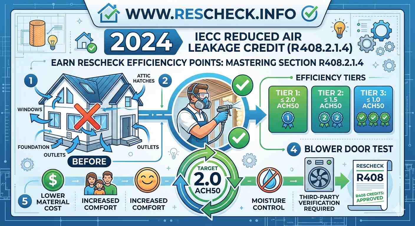 Master the 2024 IECC: Scoring Points with Reduced Air Leakage (R408.2.1.4)