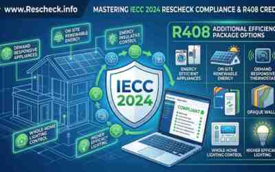 Mastering IECC 2024 Rescheck: A Guide to R408 Additional Efficiency Credits