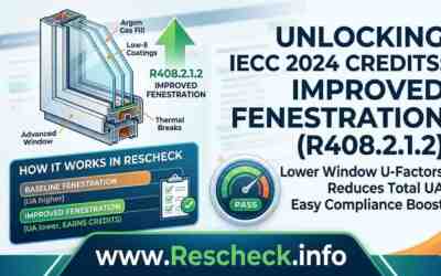 IECC 2024 Credits: How to Master Improved Fenestration (R408.2.1.2) in Rescheck