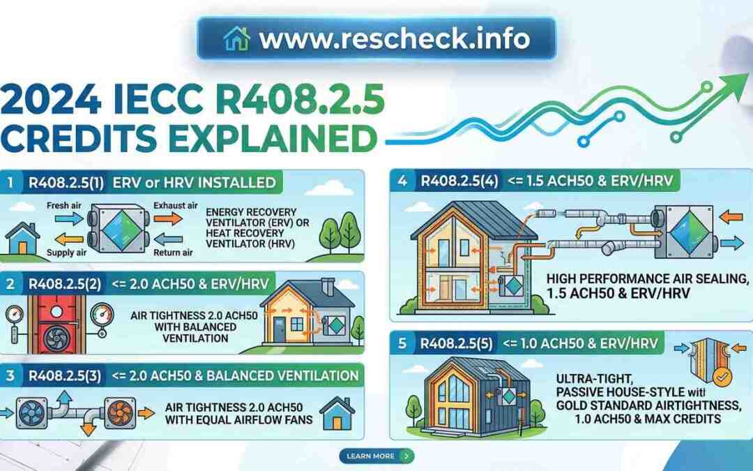2024 IECC R408.2.5 Credits: How to Master Air Sealing and Ventilation in REScheck