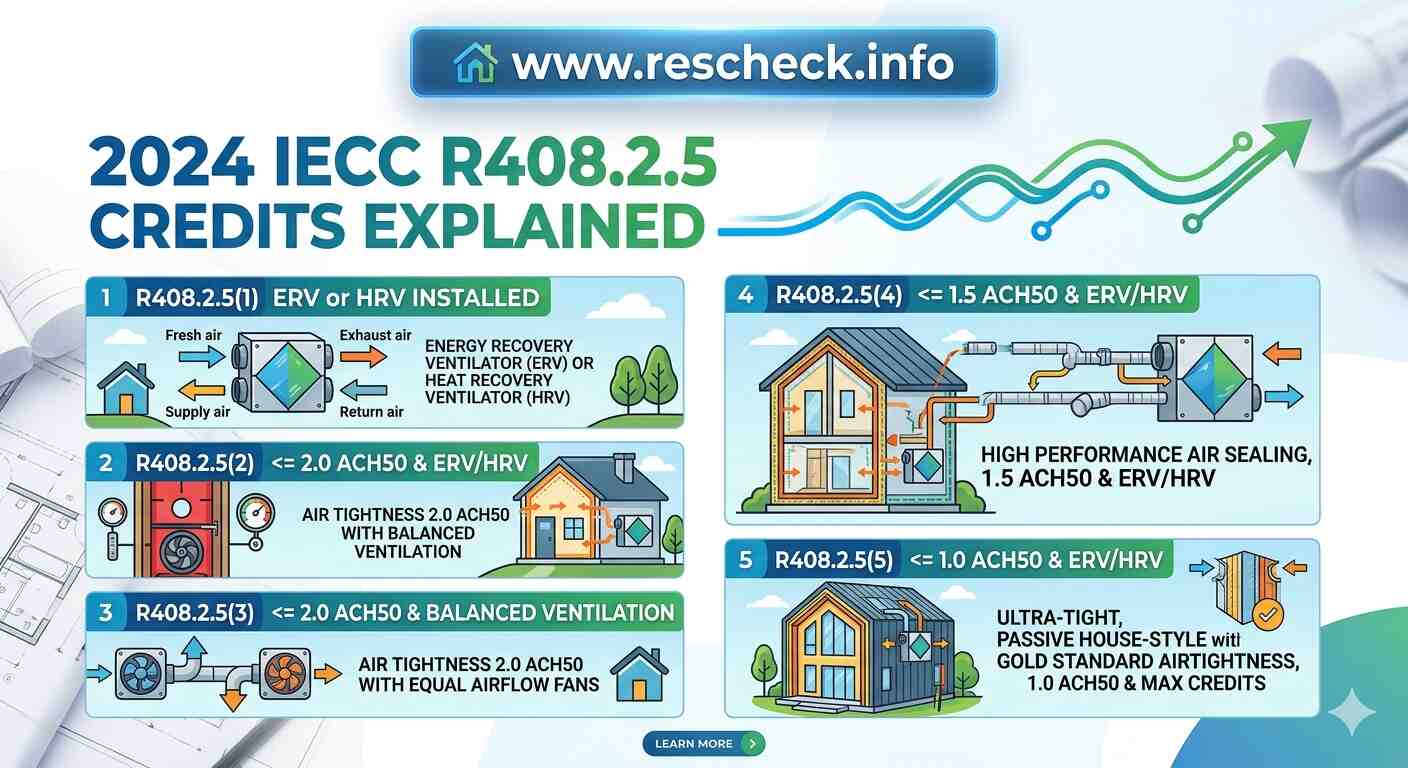 2024 IECC R408.2.5 Credits: How to Master Air Sealing and Ventilation in REScheck