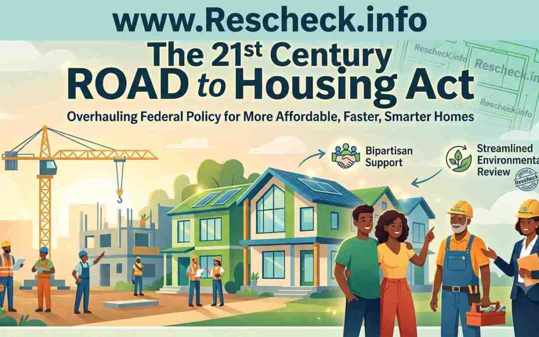 The 21st Century ROAD to Housing Act What It Means for Energy Efficiency, Rescheck, Comcheck, and Manual J