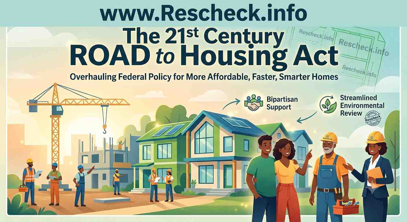 The 21st Century ROAD to Housing Act: What It Means for Energy Efficiency, Rescheck, Comcheck, and Manual J