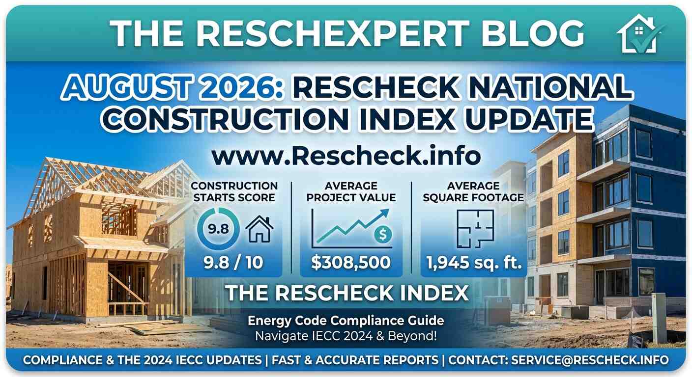 Rescheck National Construction Index for August 2026